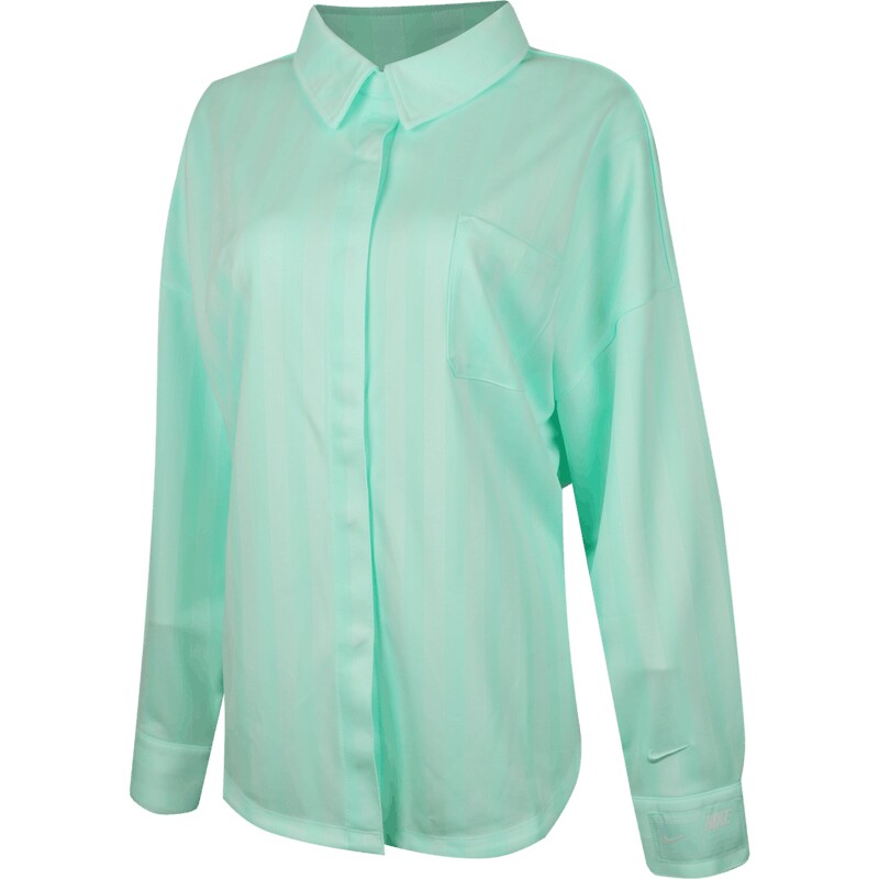 NIKE耐克女子ASWNSW JQRD STRIPE运动休闲长袖衬衫HV1957-353