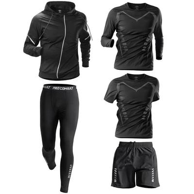 冬季跑步套装男士加绒保暖运动