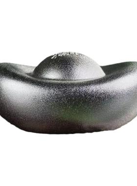 铜师傅真银鎏镀实心铜元宝摆件