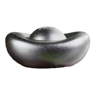 铜师傅全铜摆件真银鎏镀实心铜元宝家居饰品银元宝招财进宝礼品