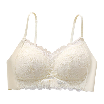 内衣女无痕细肩带美背性感蕾丝