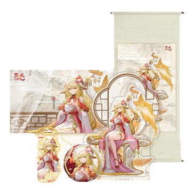【阅文好物】狐妖小红娘 周边涂山红红金羽华裳挂画徽章立牌吧唧