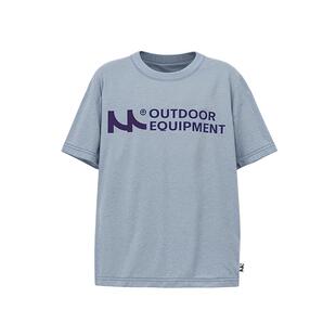 mipo夏季儿童t恤短袖速干衣男女童宽松透气亲子户外防晒凉快上衣