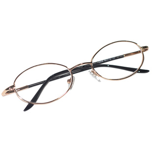 404的店斯文平光镜复古小椭圆形状太阳金丝斯文眼镜可配度数ins风