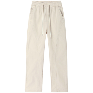 From Mars 细雨落下 国潮牌ins男女百搭宽松简约直筒休闲长裤时尚