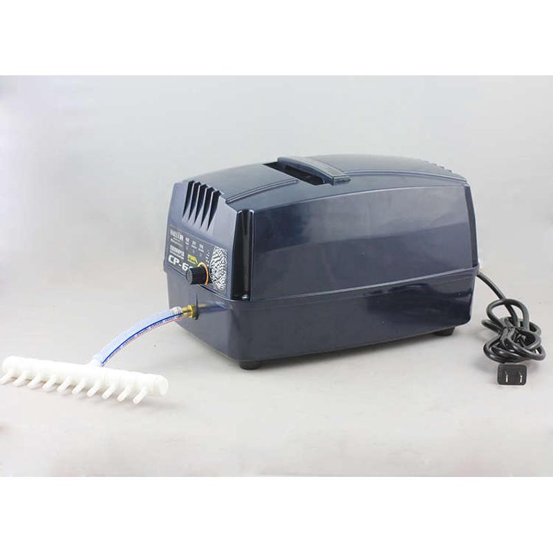 海利CP60交直流两用氧气泵停电增氧泵充电海鲜池大鱼缸便携打氧机