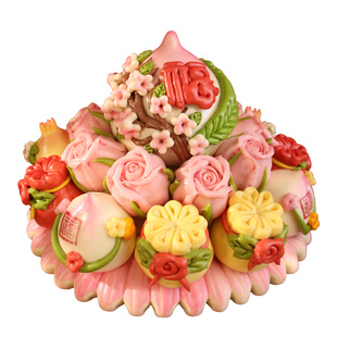 胶东花饽饽馒头花馍中式传统蛋糕面点祝寿寿包寿宴摆台面食糕点