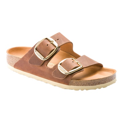 BIRKENSTOCK勃肯涂油皮双带拖鞋