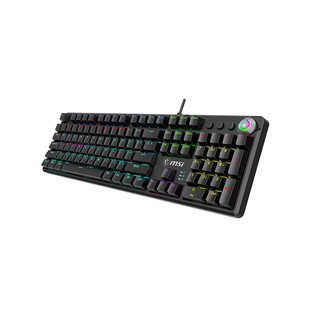 微星GK50Z V2青轴/红轴RGB白色104/87键电脑办公游戏机械电竞键盘