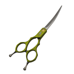 TAA它它宠物美容左手专用彩色小弯剪6寸精修综合弯剪刀HBL65