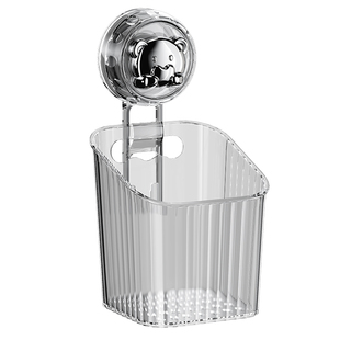 厨房吸盘置物架壁挂葱姜蒜收纳盒生姜大蒜收纳神器免打孔调料挂篮