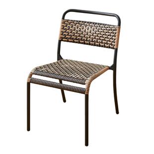 阳台休闲椅塑料 手工编织户外小藤椅 家用靠背椅中式小茶椅滕靠椅