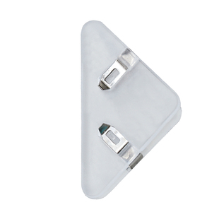 透明三角夹学生用书边角夹子收纳试卷夹日系彩色票据夹办公文具夹