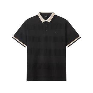 【撞色条纹】卡宾复古POLO衫短T男装2026夏季新款基础休闲短袖T恤