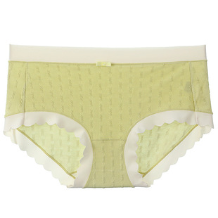 美宅内裤女士无痕中腰大码超弹柔软简约裸感莫代尔少女三角裤抑菌