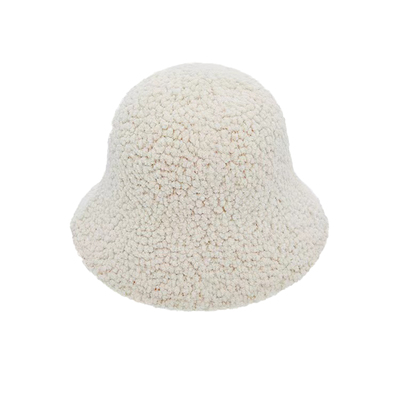 藤姐同款帽子冬季纯色羊羔绒盆帽