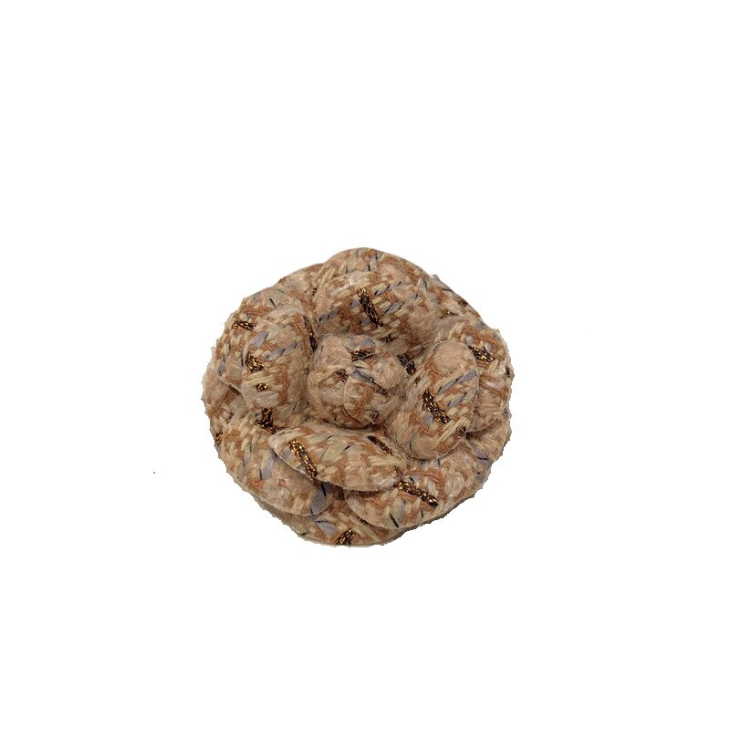 富贵金法式山茶花胸针小香风叠戴精致女孩别针高级感外套配饰边夹