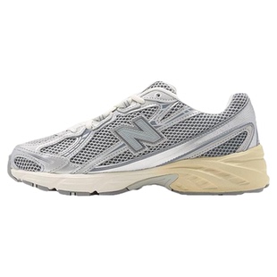 NEW BALANCE NB740系列 男女银白低帮复古拼接网眼透气运动鞋