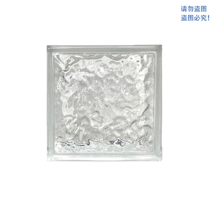 超白水晶砖玻璃砖隔断墙方形冰晶纹空心砖透明玄关卫生间网红砖块