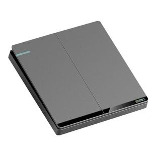 国际电工86型二开双控面板家用插座暗装双开双控开关双联2开两开