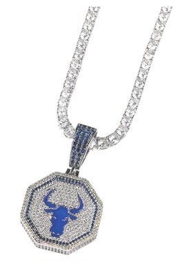 十二生肖马年嘻哈项链吊坠