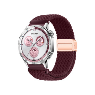 适用华为gt6手表带gt5尼龙编织磁吸扣gt4腕带gt2watchFit3秋冬