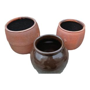 鸥鸡砂罐土砂锅粥煲汤罐子明火炖肉盐焗鸡瓦罐汤灰煻煨鸭煨汤土罐