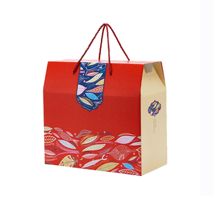 春节通用土特产包装盒菌菇山珍礼盒空盒子熟食卤味年货礼品盒定制