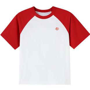 【记忆棉凉感T】安奈儿童装男童女童圆领短袖T恤2026夏新款宽松