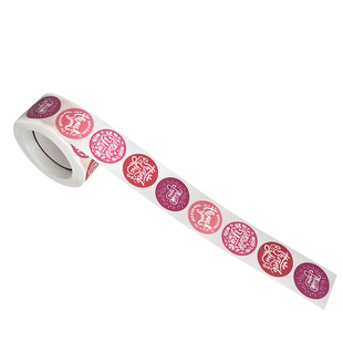 现货批发圆形封口贴感谢谢谢贴纸手工DIY工艺品装饰不干胶标签