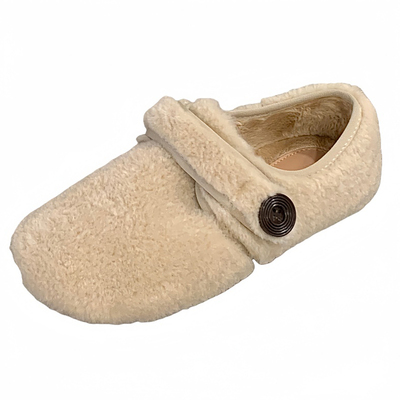 厚底勃肯羊羔毛毛鞋女冬外穿棉鞋