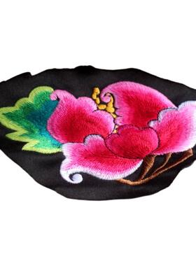 手工艺刺绣花片民族风牡丹花绣片