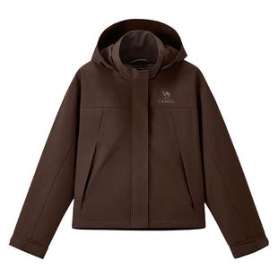 骆驼山海3.0夹克女装2025新款春秋防风防泼水休闲工装夹克短外套