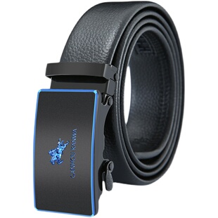 正品保罗男士真皮皮带自动扣腰带男纯牛皮商务年轻人休闲青年裤带