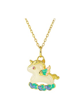 马上有钱小马项链女款