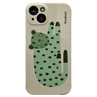 秦岚同款小绿豹防摔菲林手机壳