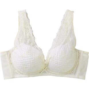tutuanna春夏聚拢内衣女 蕾丝薄杯有钢圈防下垂收副乳文胸罩女