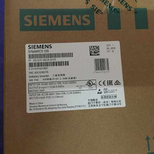 议价6SL3210-5BE25-5CV0 V20变频器6SL32105BE255CV0