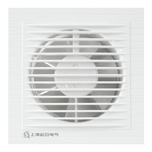 松日强力排气扇厨房卫生间6寸玻璃窗式换气扇浴室墙壁圆形开孔薄