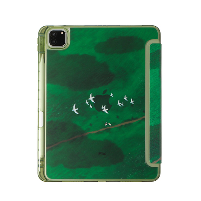 苹果iPad亚克力防摔笔槽硬壳