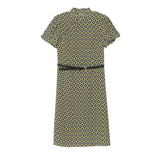 【门店同款】海尔曼斯复古旗袍风真丝连衣裙法式修身气质女长裙