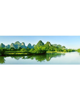 粟缘客厅办公室山水风景画装饰画