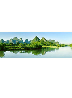 粟缘客厅办公室山水风景画装饰画