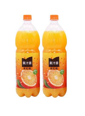 美汁源果粒橙1.25L*2瓶橙汁饮料