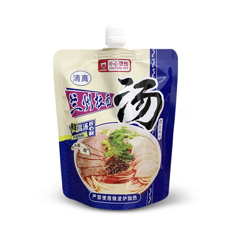 外卖汤料袋面汤分装吸嘴袋子