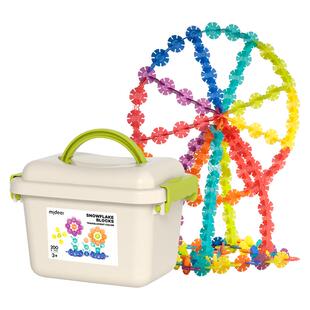 【自营】mideer弥鹿儿童雪花片拼插积木拼装幼儿园男女孩益智玩具