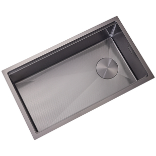 意狄讴304不锈钢水槽厨房家用洗碗槽水池洗菜盆大单槽台下盆7843