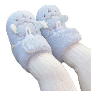 婴儿高帮鞋子冬天男女幼儿6-12个月加厚保暖卡通可爱加绒新生棉鞋