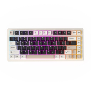 新盟A75铝坨坨机械键盘客制化三模无线蓝牙GASKET结构RGB热插拔轴