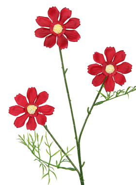 莫奈风小太阳花绢布仿真花排